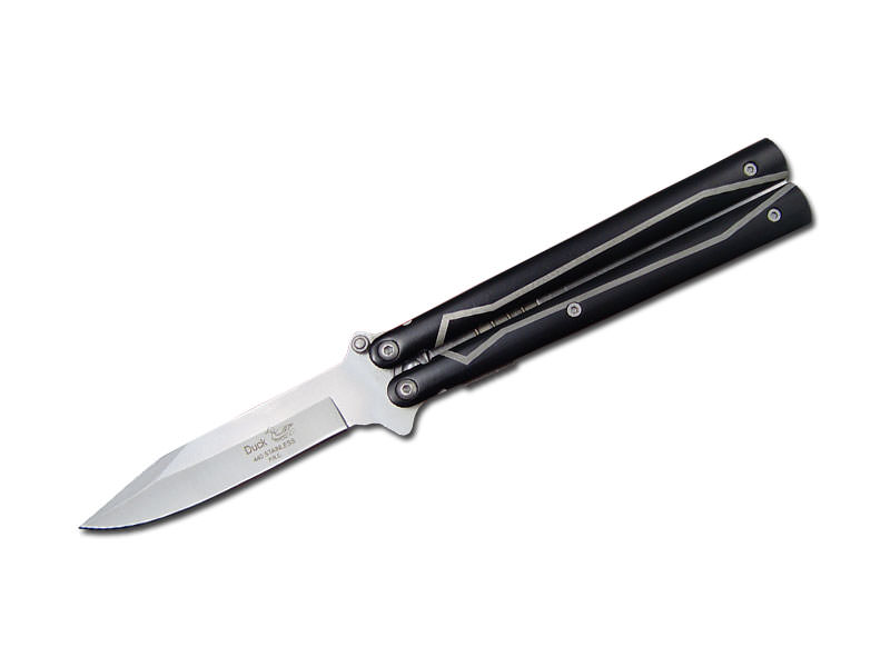 Heavy Butterfly Design Spring Assisted Knife - Clip - TOPHATTER'S ARMORY DEALS