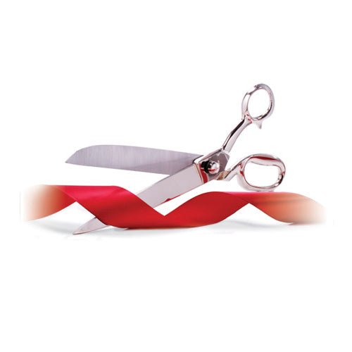 Premium 12-Inch Gold or Nickel Ribbon-Cutting Ceremony Scissors