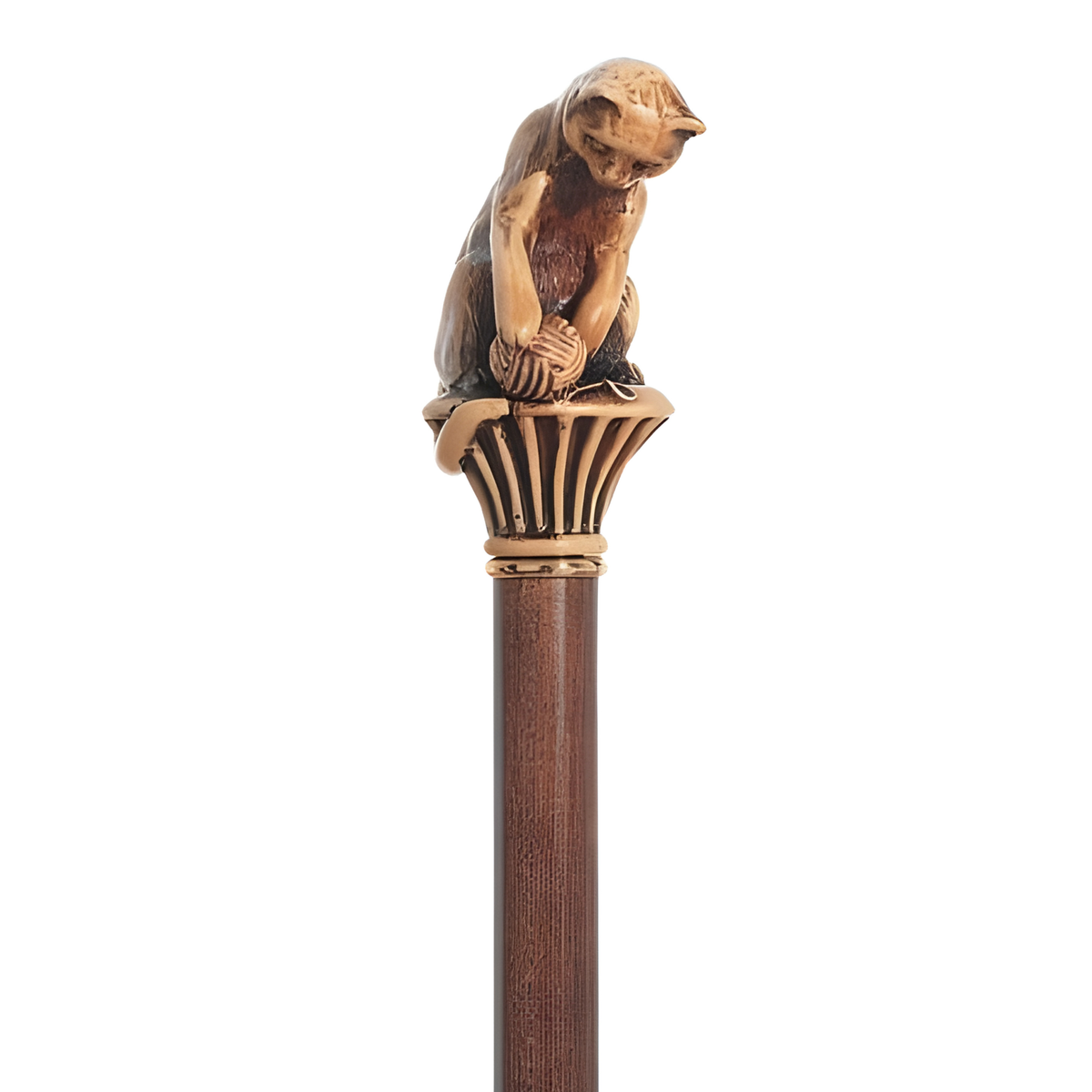 Felix Cat Handle Luxury Walking Cane - Italian Craftsmanship & Style