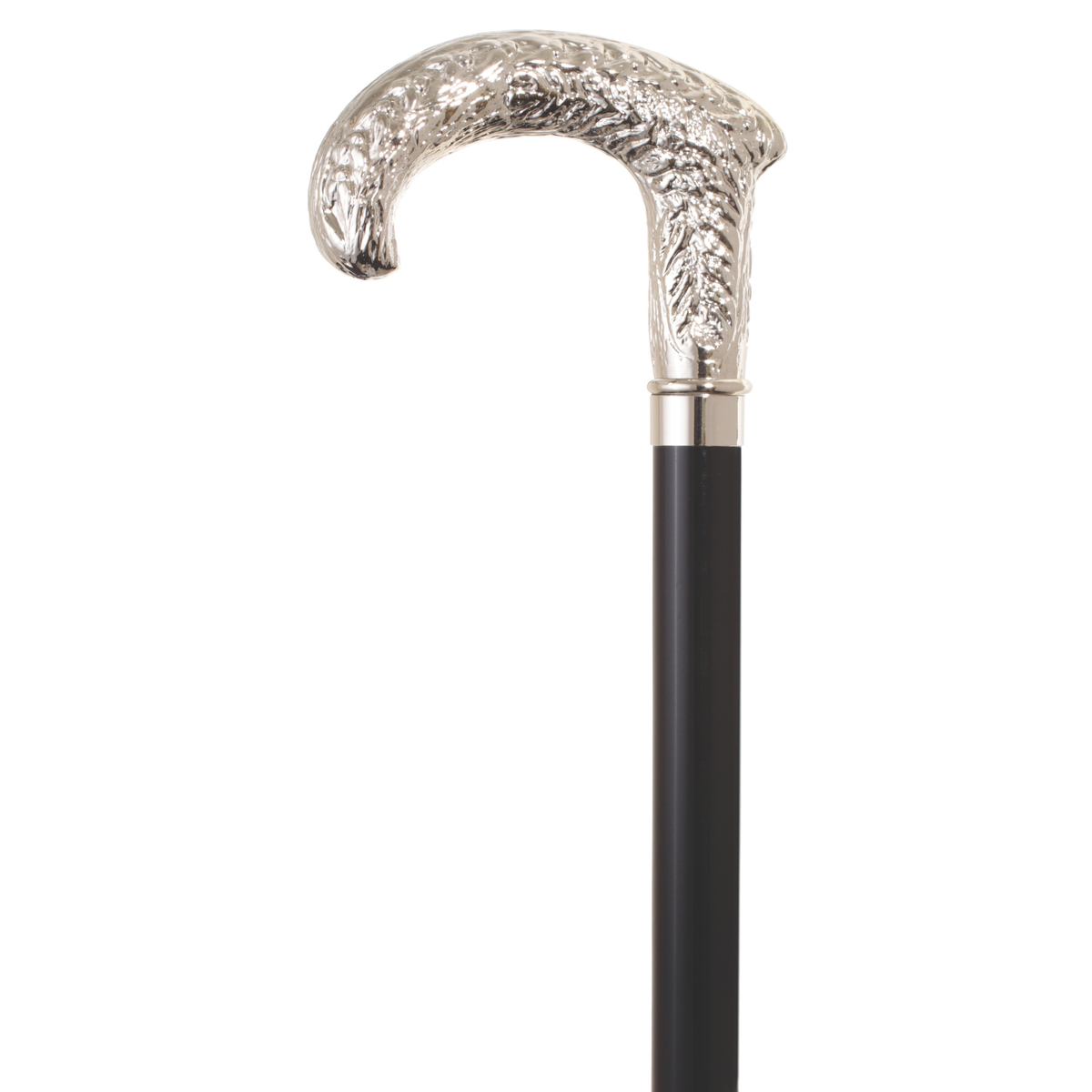 Baroque Nickel-Plated Derby Handle Walking Stick