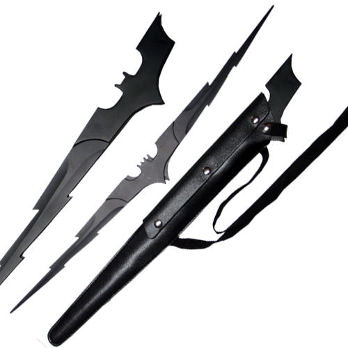 Bat Lightening Bolt Striking Fantasy Sword