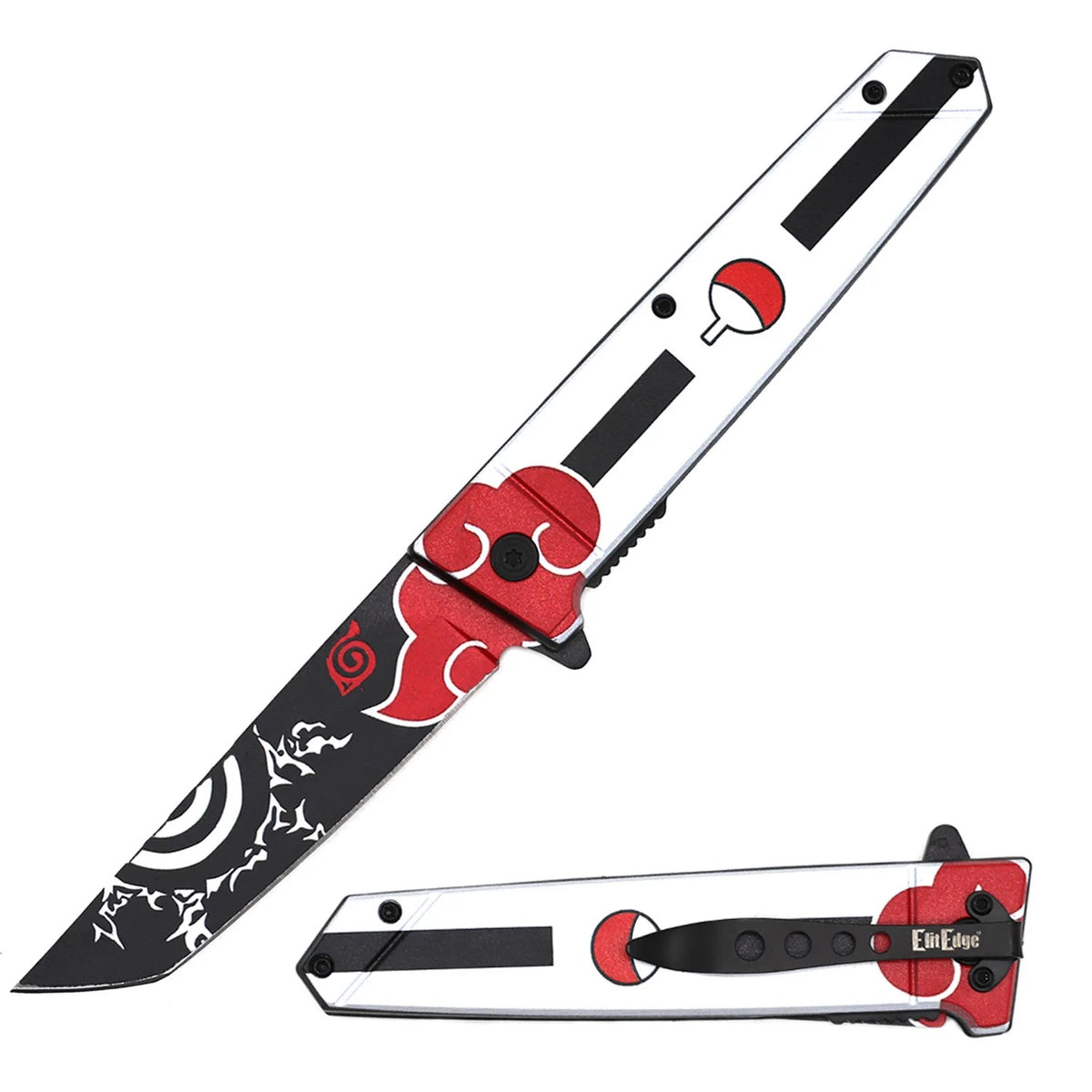9" Sasuke Kusanagi Grass Cutter Anime Spring Assisted Pocket Knife - TOPHATTER'S ARMORY DEALS