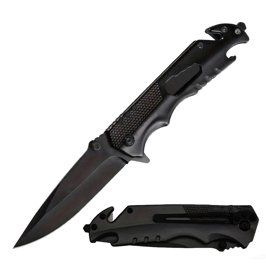 5-in-1 Multi-Tool Spring Assist Folding Camping Knife