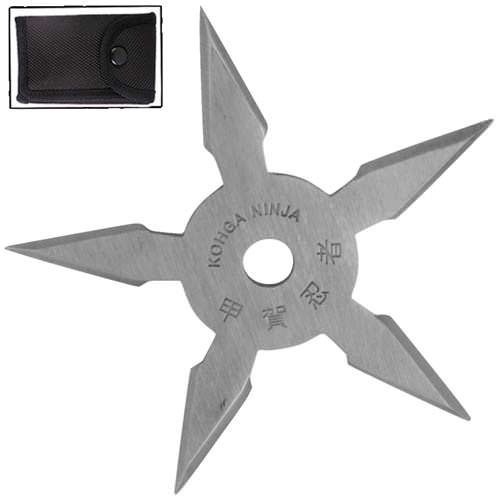 Secret Khoga Ninja Five Points Throwing Star Silver - TOPHATTER'S ARMORY DEALS