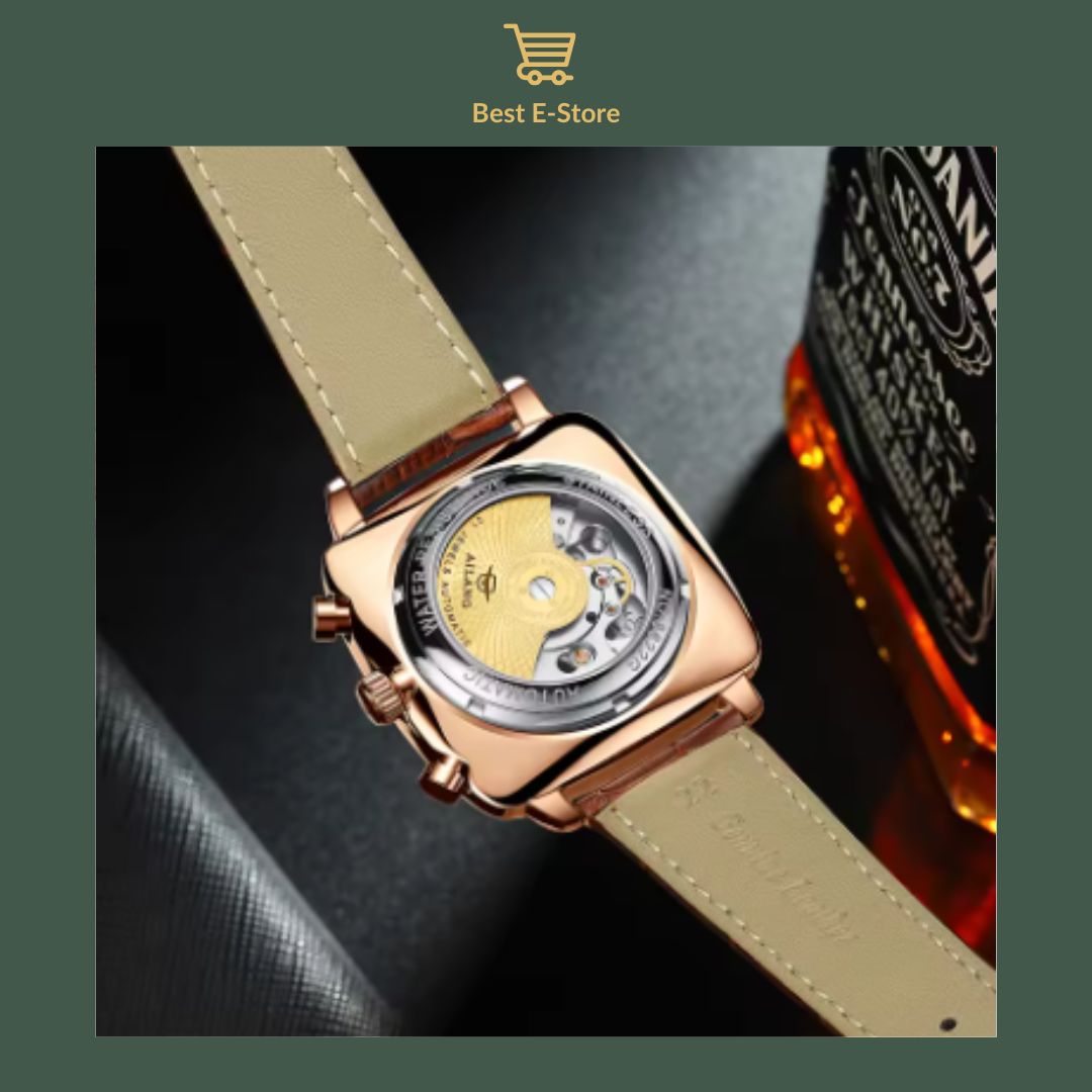 ๐ Perfect Gift for Him: Elegant Mechanical Timepiece