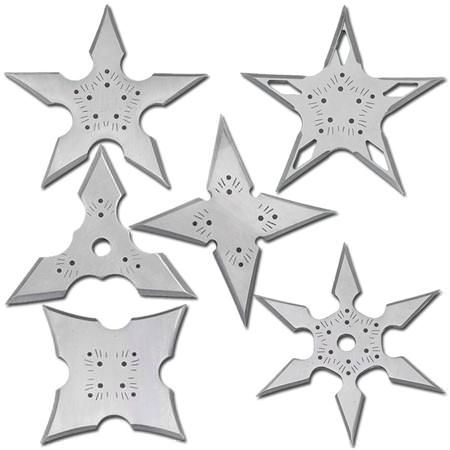 Assassin Creed 6 Pack Throwing Star Set With Pouch