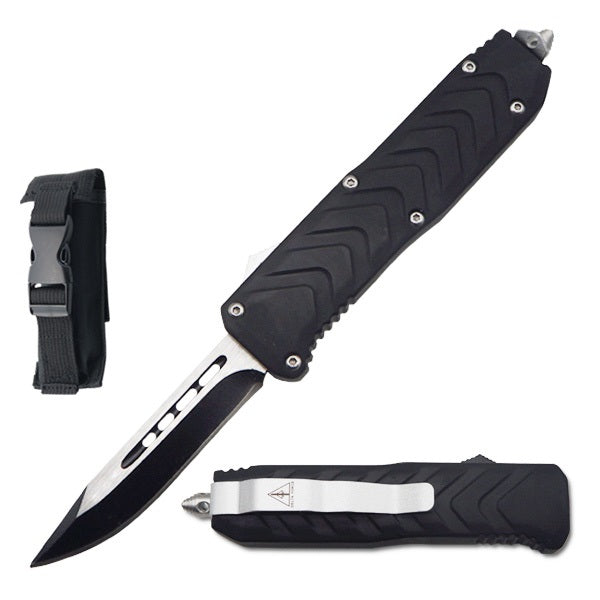 7" Dynamic Beam Drop Point Blade Automatic OTF Knife - TOPHATTER'S ARMORY DEALS