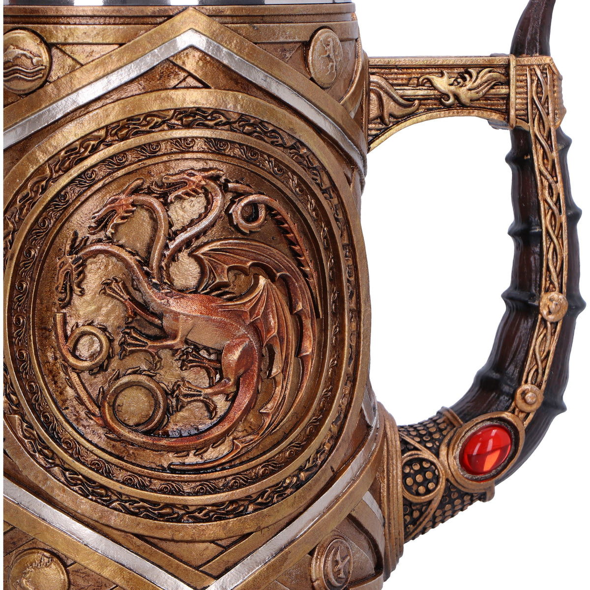 House of the Dragon – Official Targaryen Crown and Dagger Collectible Tankard