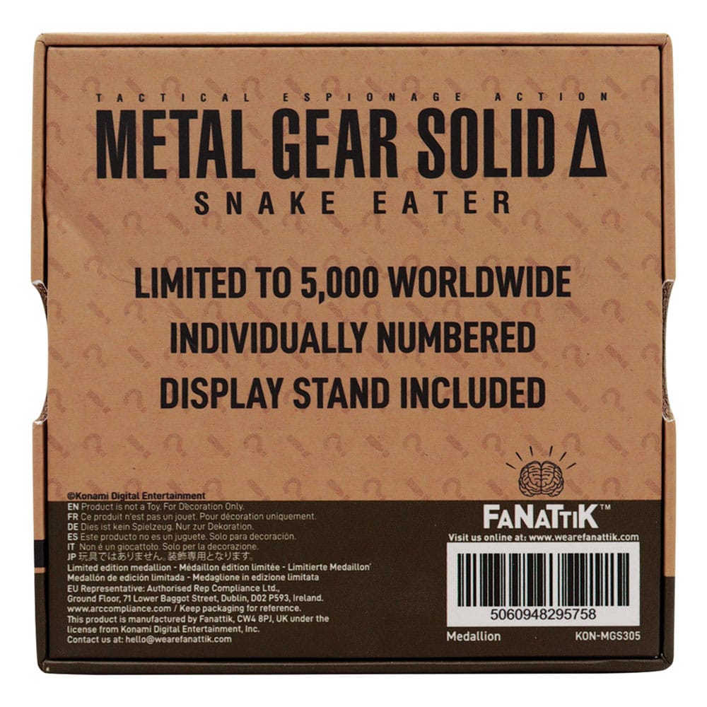 Metal Gear Solid Delta – Official Limited Edition Cobra Unit Medallion