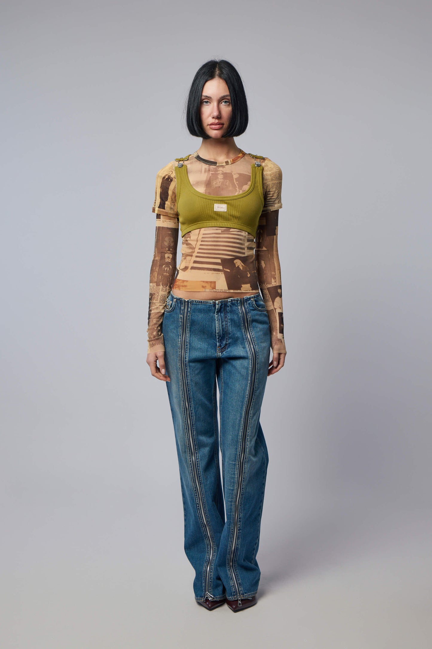 Cotton Ribbed Bra Top