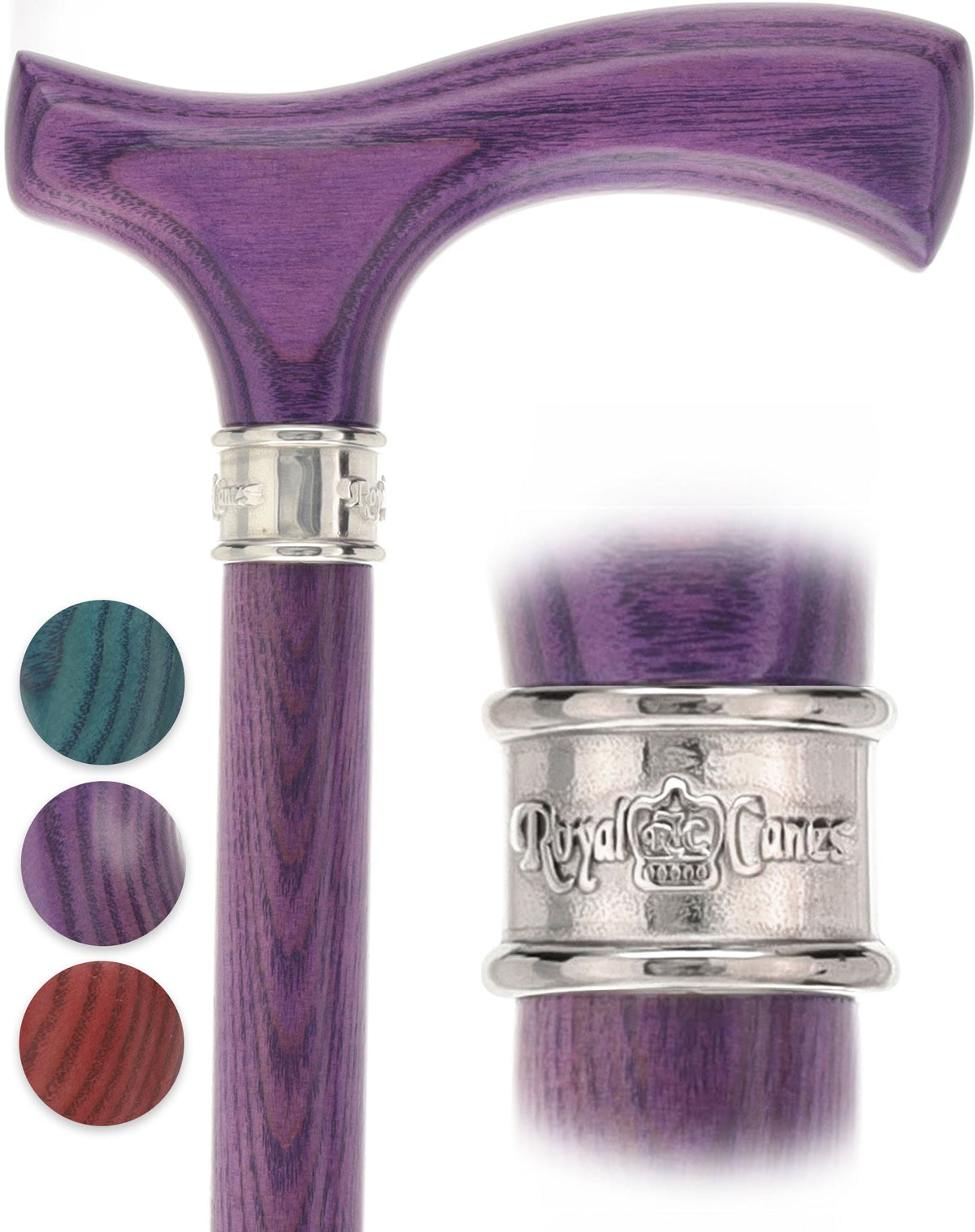 Royal Canes Fritz Purple Amethyst Standard to Larger Hand