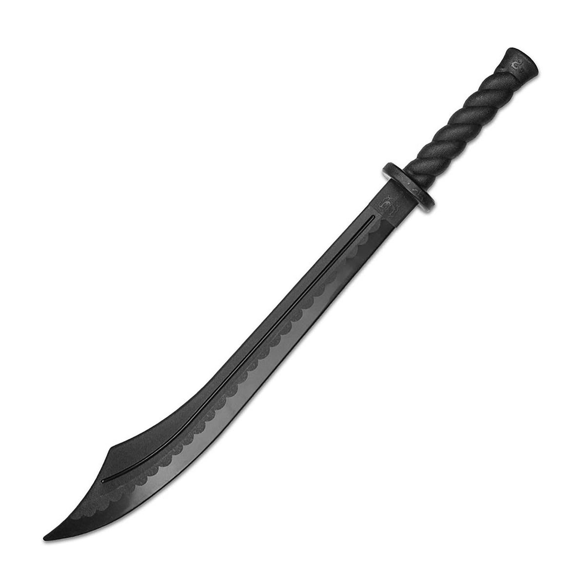 Black Polypropylene Martial Arts Training Broad Sword 34.5 Inch - TOPHATTER'S ARMORY DEALS