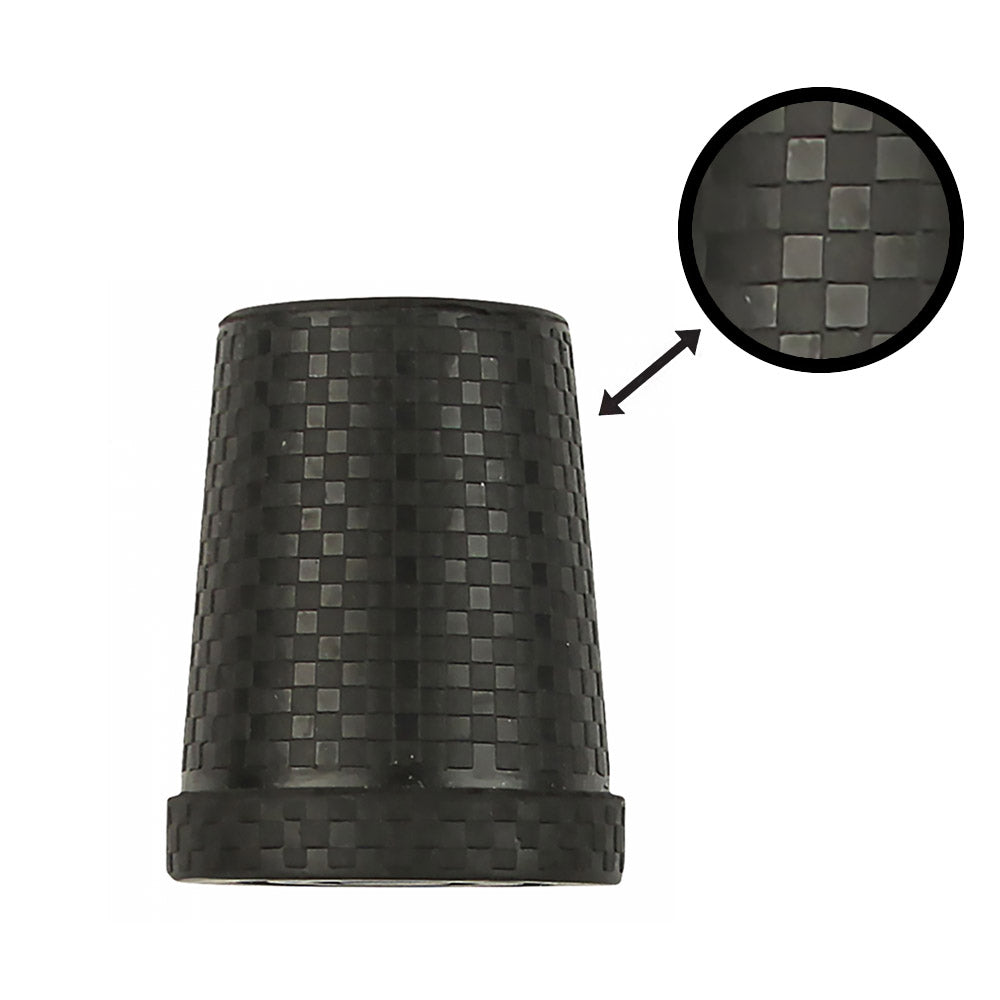 Carbon Pattern Tip: Non-Marking Rubber & Black Steel Size: 16mm (5/8")