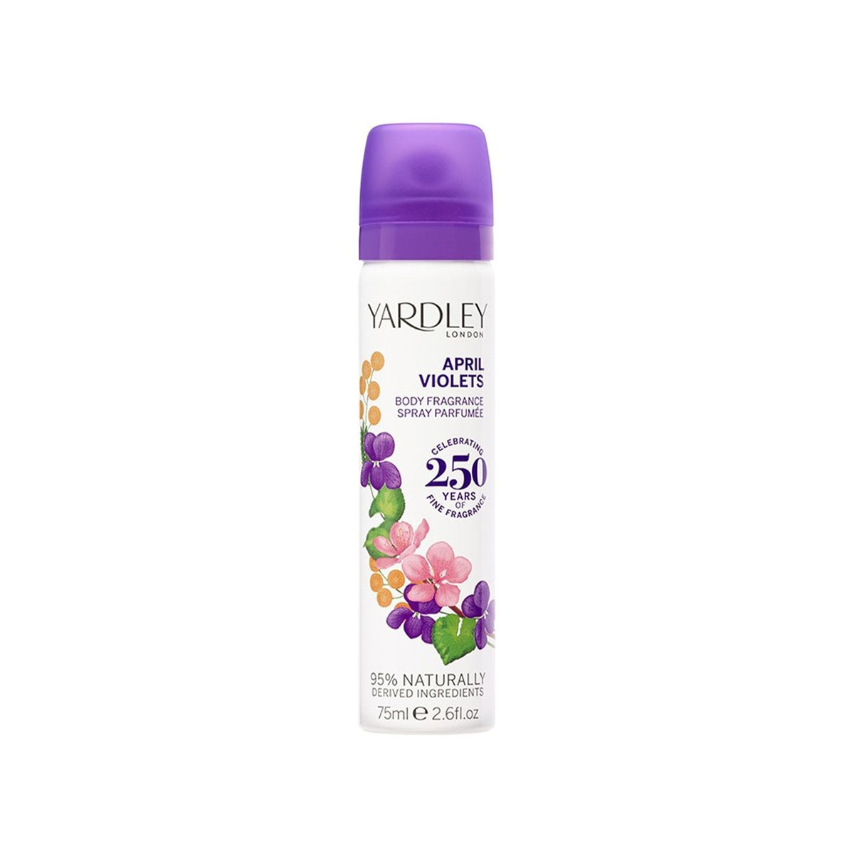 Yardley April Violets Fragranced Body Spray 75ml Spray