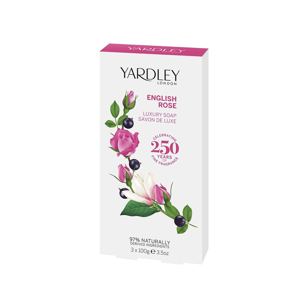 Yardley English Rose Luxury Soap 3x100g