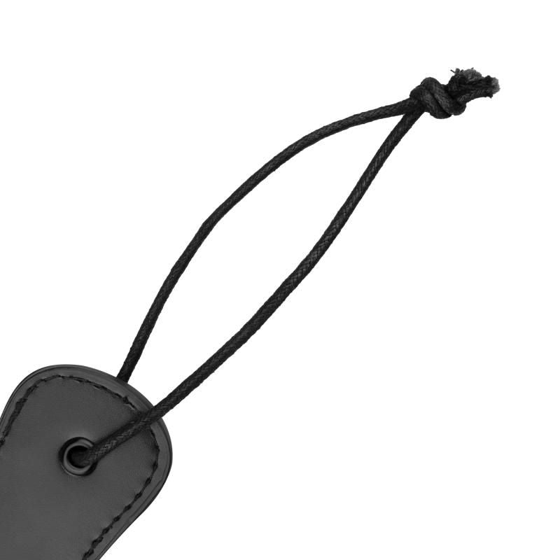 Faux Leather Paddle Black