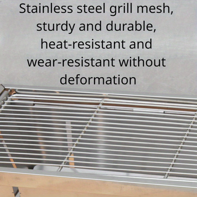 Foldable Stainless Steel Charcoal Grill for Outdoor