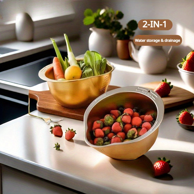 Colander Drain Stainless Steel Basket for Kitchen