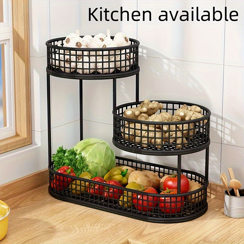Luxury Oval Metal Fruit Basket