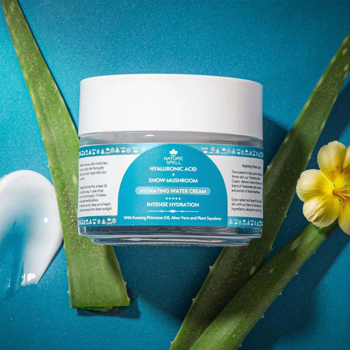 Nature Spell Hylaronic Acid + Snow Mushroom Hydrating Water Cream 100ml Jar