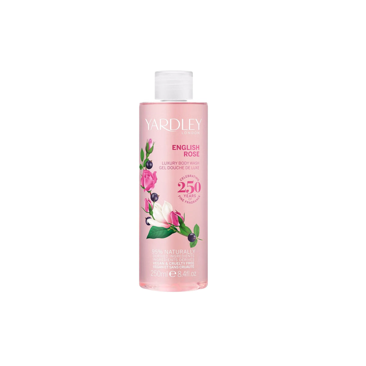 Yardley English Rose Body Wash 250ml Bottle