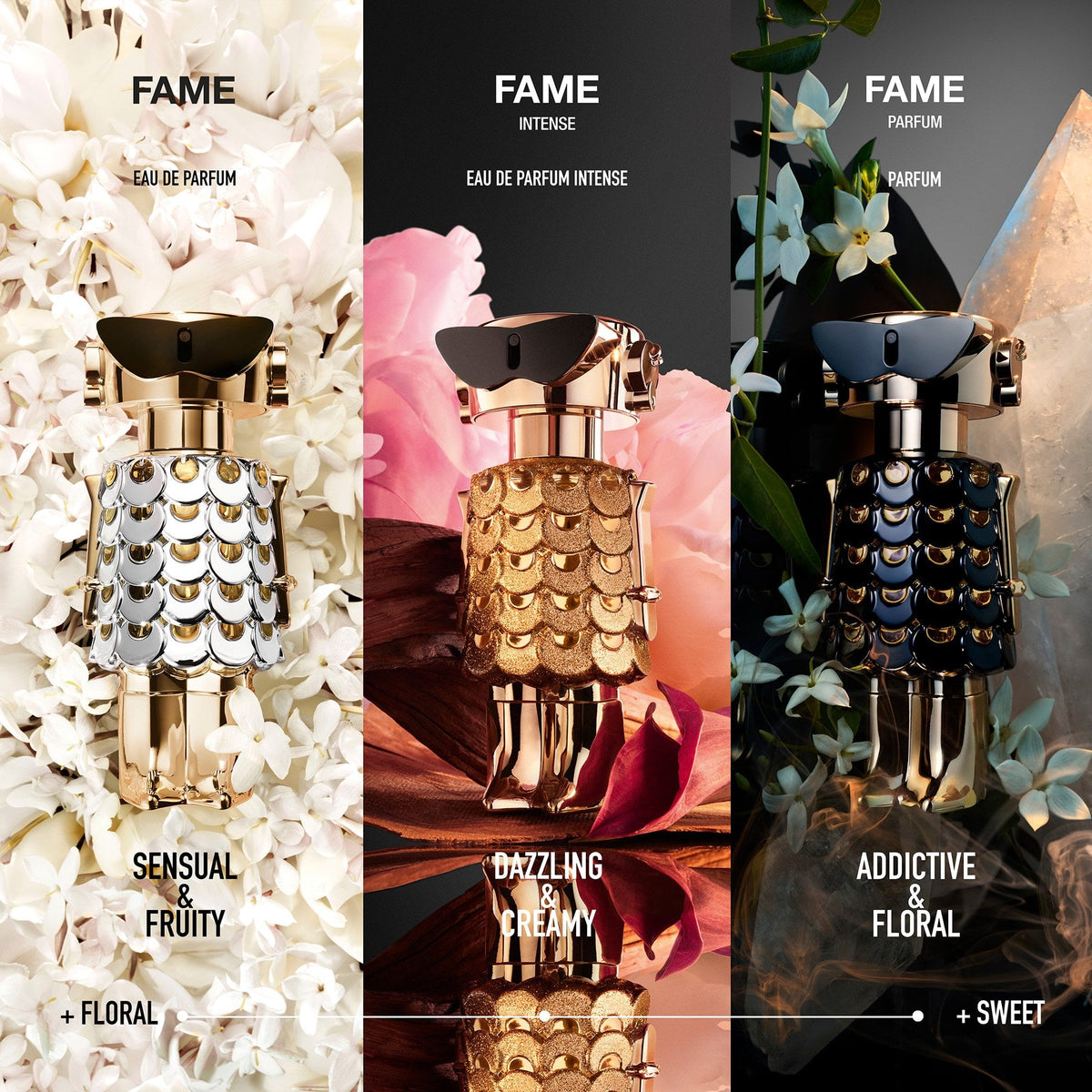 Rabanne Fame Intense Eau De Parfum 80ml Spray Refillable