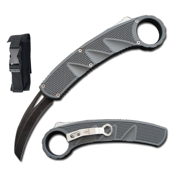 Raptor Claw Tactical Auto Karambit Dual Action Out The Front Knife - TOPHATTER'S ARMORY DEALS