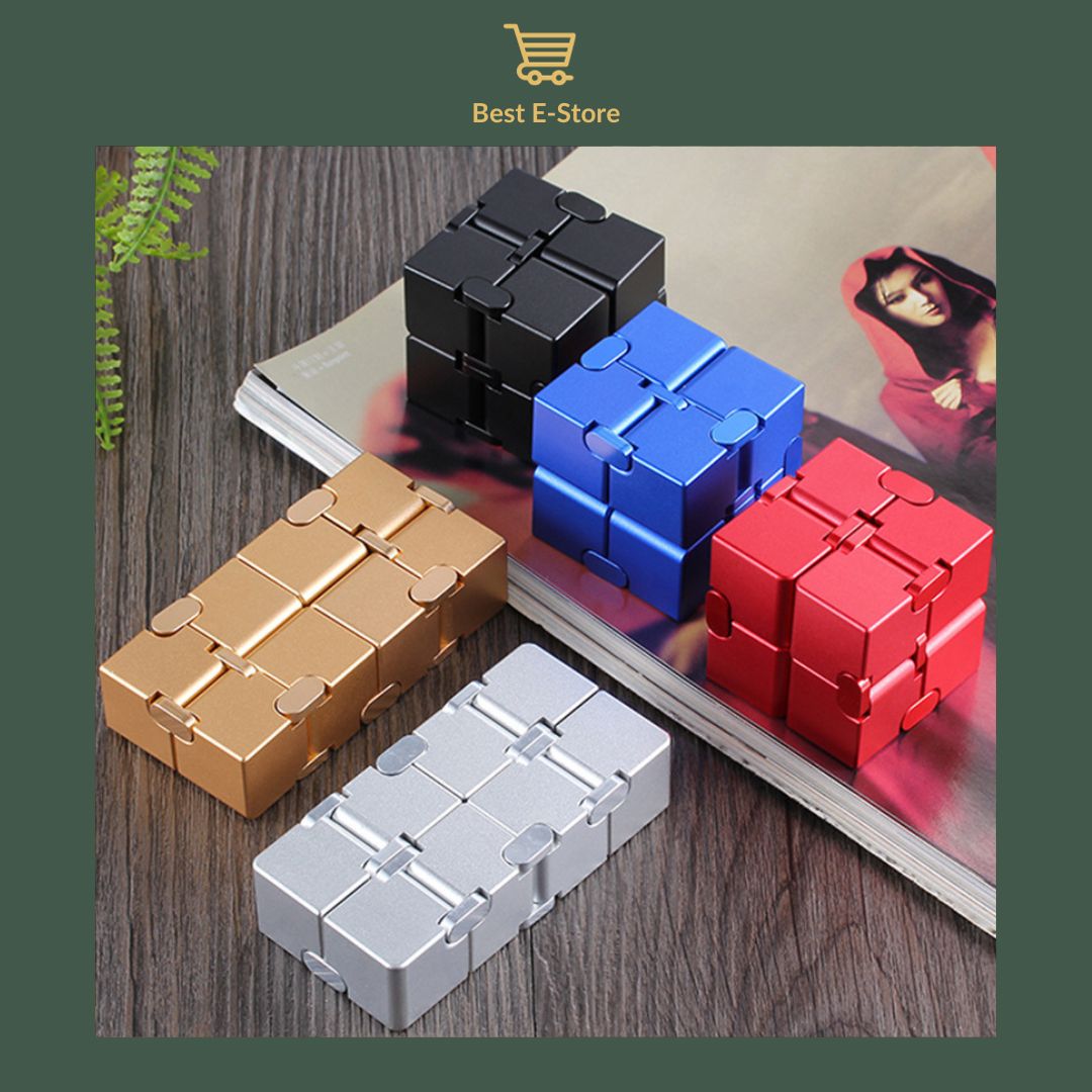 π Stay Calm & Focused: Premium Aluminum Infinity Cube β The Ultimate Stress Buster