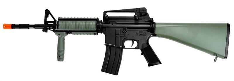 AEG Plastic Gear M4 with Rails, OD Color Full Stock - TOPHATTER'S ARMORY DEALS