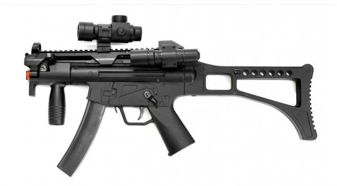 WELL Airsoft MR755 Spring Rifle with Laser & Flashlight