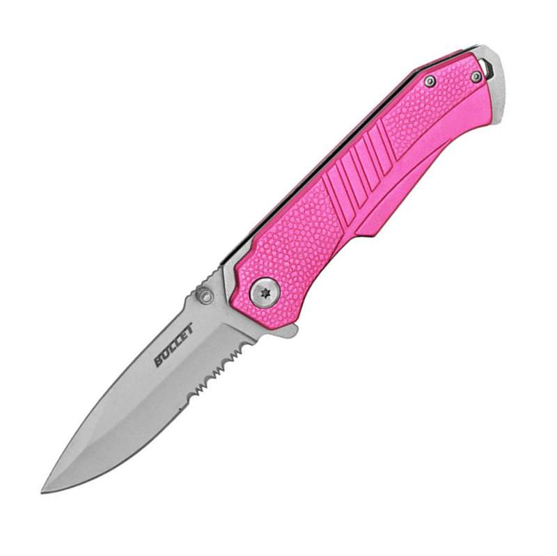 BULLET Spring Assisted Opening Knife - Pink - TOPHATTER'S ARMORY DEALS
