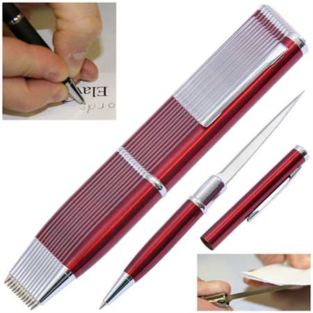 Elegant Executive Dozen Letter Opener Knives Red - TOPHATTER'S ARMORY DEALS