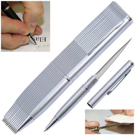 Elegant Executive Dozen Pen Knife Silver - TOPHATTER'S ARMORY DEALS