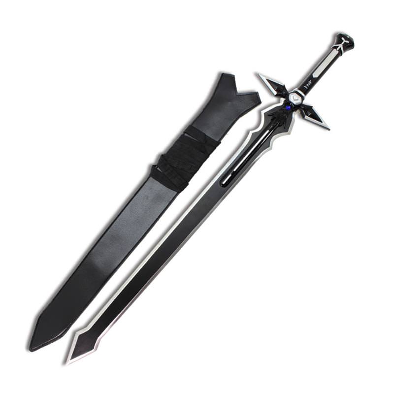 SAO Black Dark Repulser Sword of Kirito Replica Steel Sword - TOPHATTER'S ARMORY DEALS