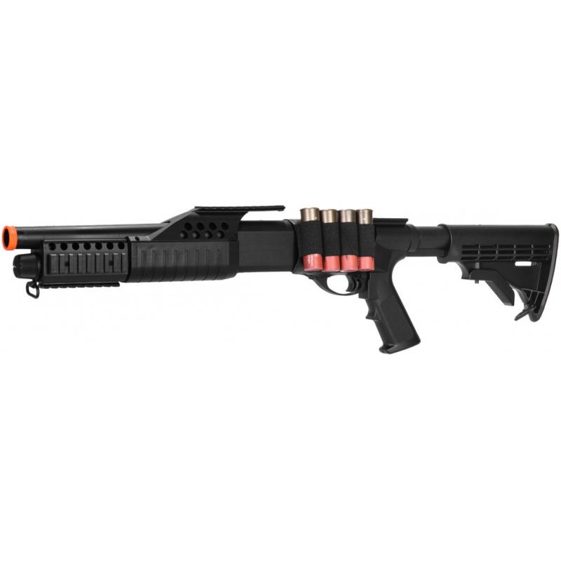 Airsoft Spring Powered Tactical Shotgun RIS with LE Stock - TOPHATTER'S ARMORY DEALS