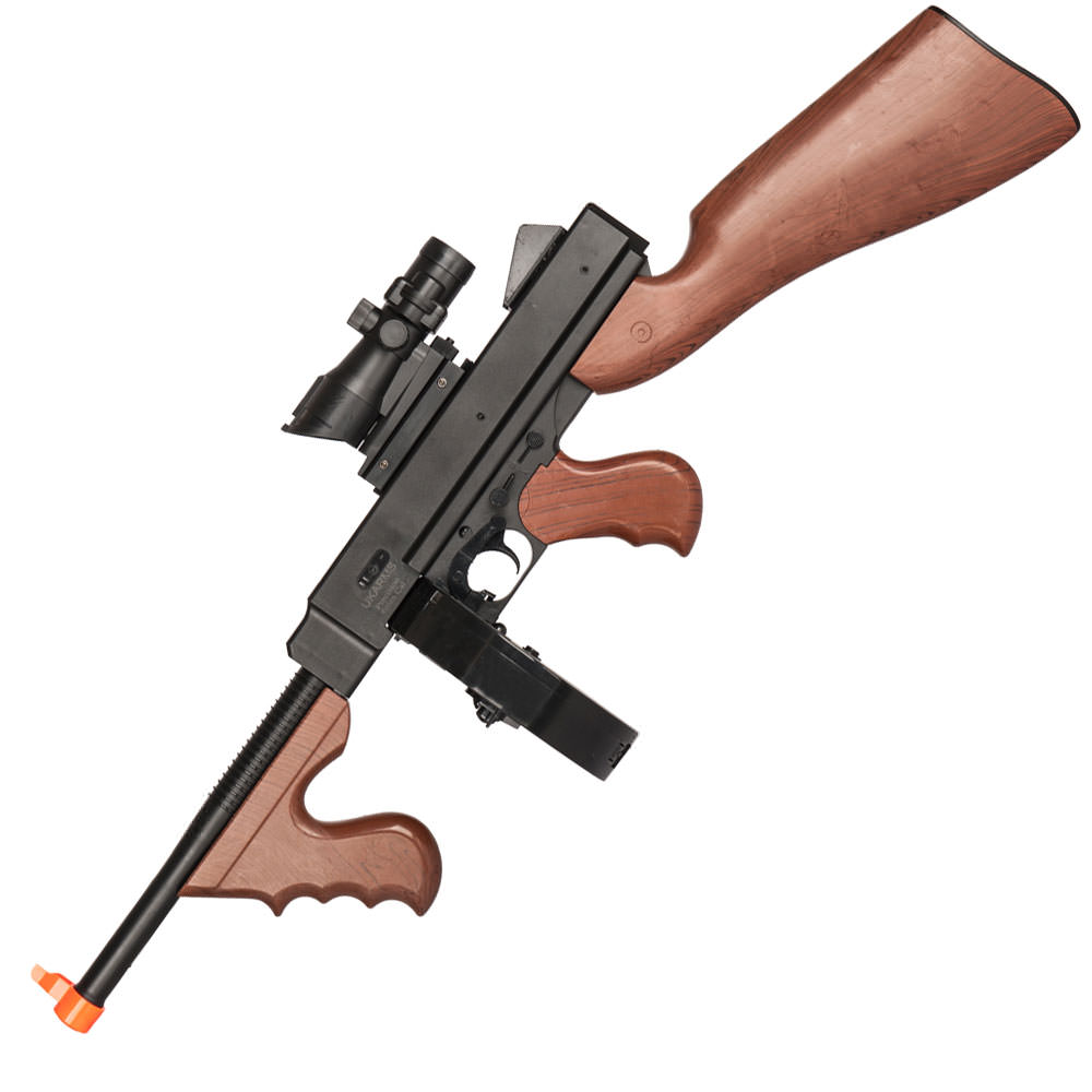 325 FPS M1921 Spring Tommy Airsoft Gun with Drum Magazine - TOPHATTER'S ARMORY DEALS