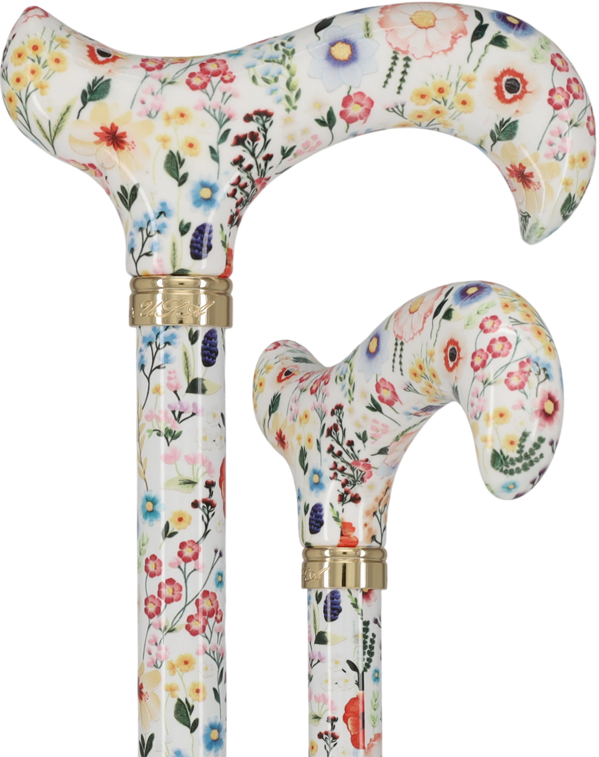 HD Pattern Designer Cane - Matching Handle & Shaft - Durable Adjustable Aluminum