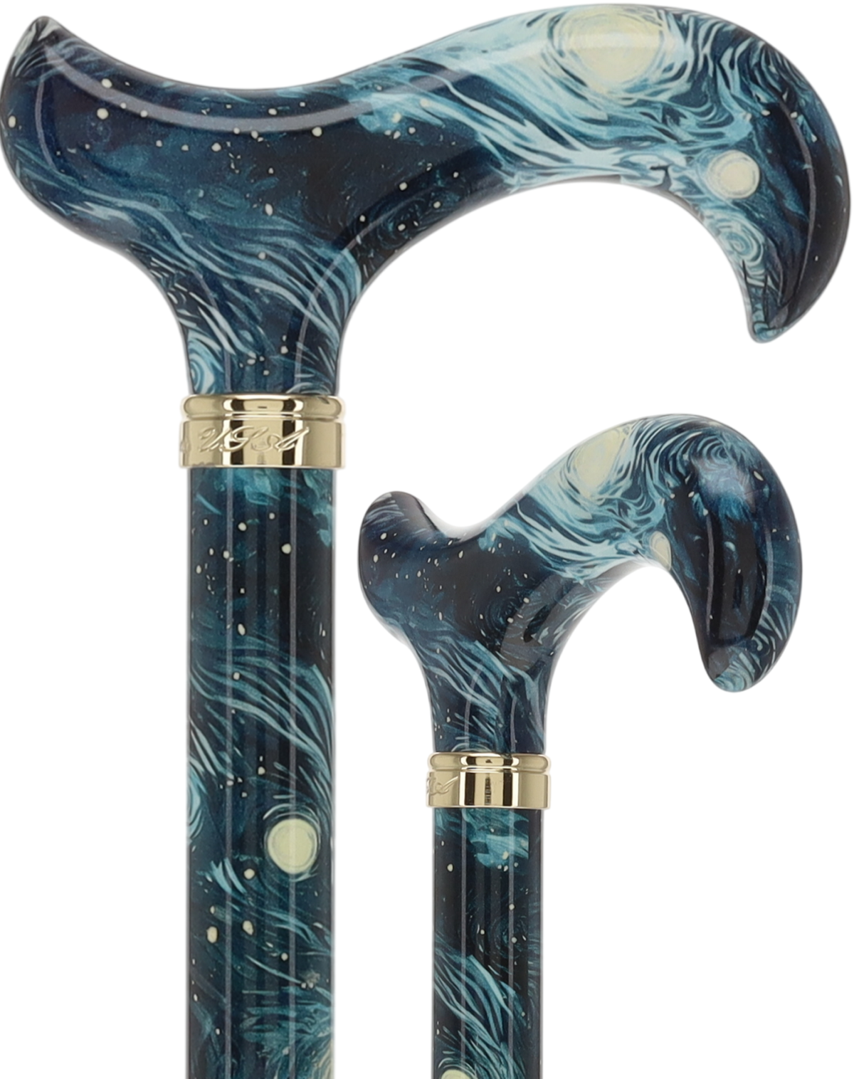 HD Pattern Designer Cane - Matching Handle & Shaft - Durable Adjustable Aluminum