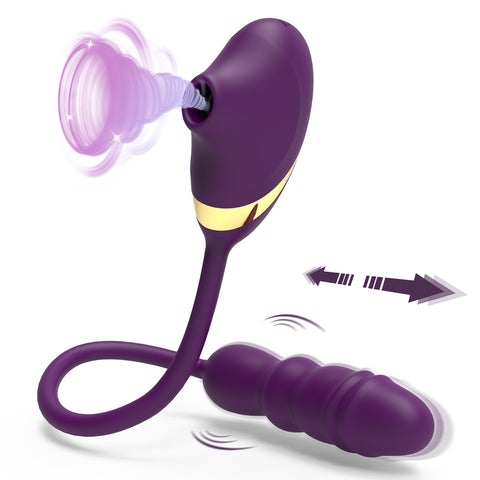 ALFA Sucking Vibrator Thursting Dildo Plug - Vibrator product image for intimate wellness and personal care