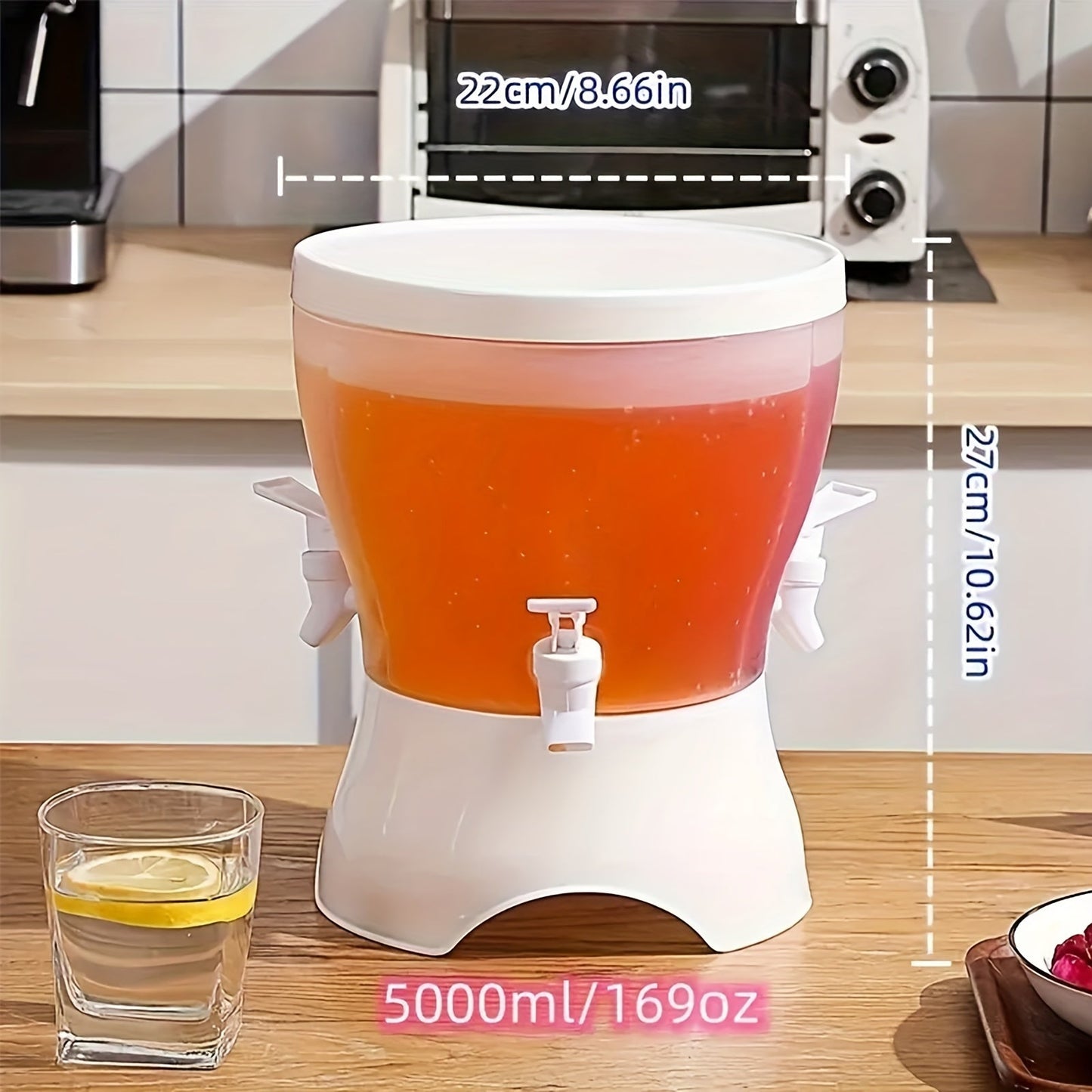 Rotary Beverage Dispenser with 3 Compartments