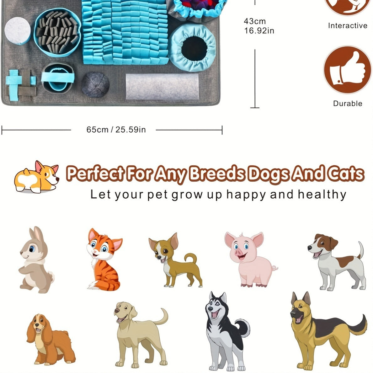 Interactive Snuffle Mat for Dogs