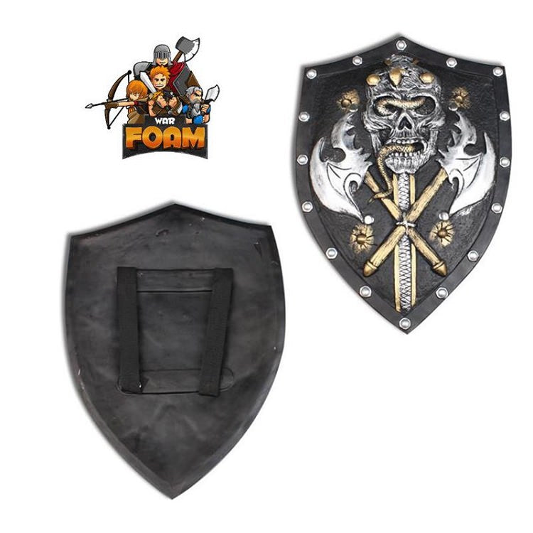 Fantasy Skull Snake Axe Medieval Foam Shield LARP