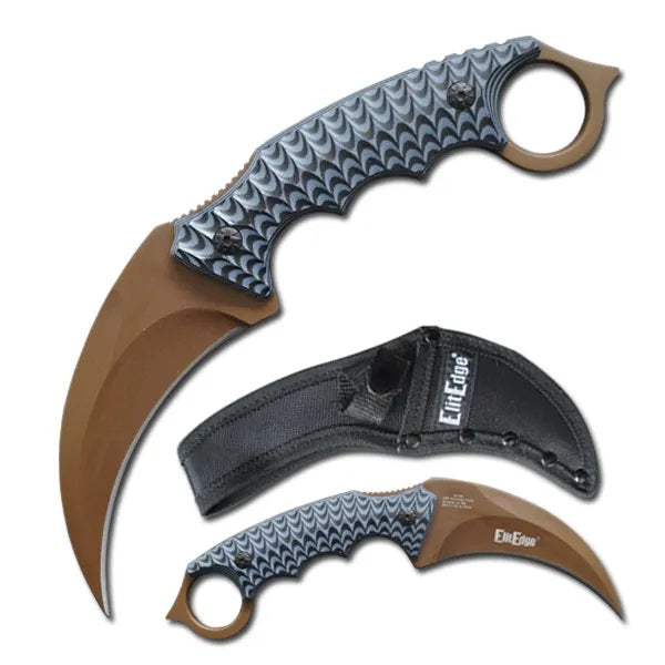 9.25 Inches Tactical Karambit Fixed Blade G-10 Handle Knife - TOPHATTER'S ARMORY DEALS
