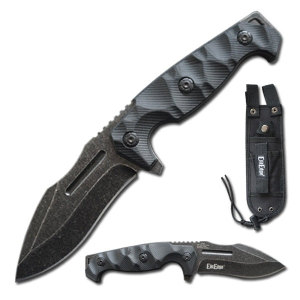 9 Inch Tactical Fixed Blade Full Tang Military Knife with Molle Sheath - TOPHATTER'S ARMORY DEALS