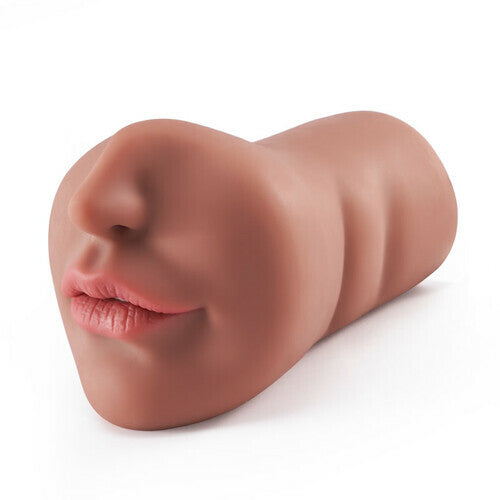Tanned Mouth Blowjob Masturbator Stroker - Male Masturbator product image for intimate wellness and personal care