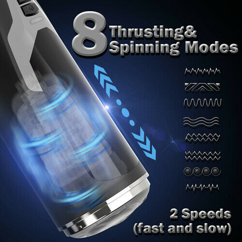 Warriors Series Thrusting Swirling Automatic Masturbator - Male Masturbator product image for intimate wellness and personal