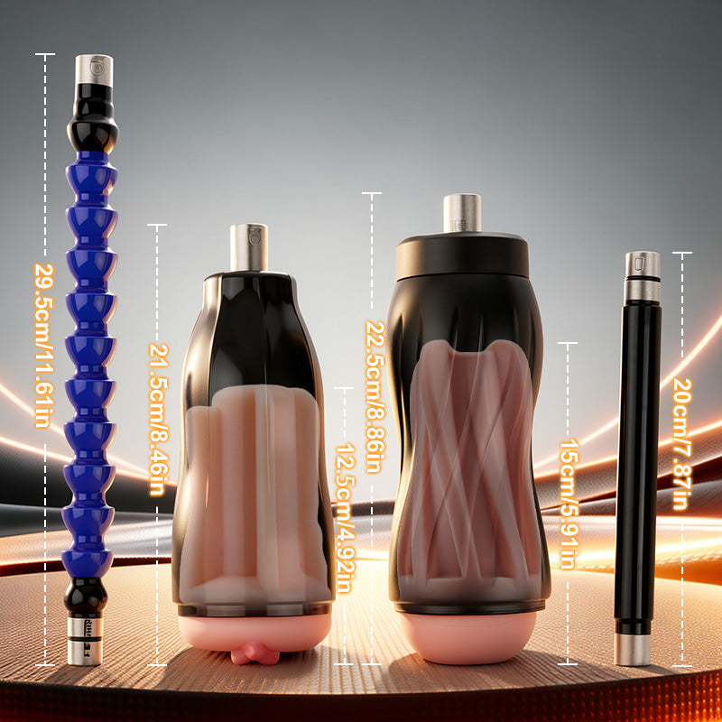 DualStorm - Double Entry Automatic Thrusting Sex Machine for Men with Realistic Experience