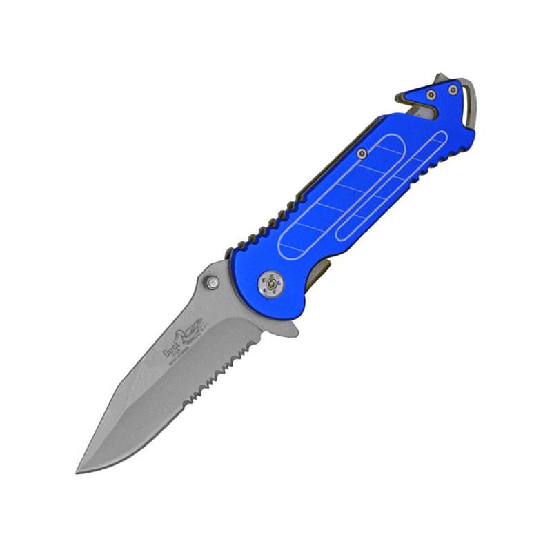 Extreme Rescue Folder Spring Assisted Knife - Blue - TOPHATTER'S ARMORY DEALS