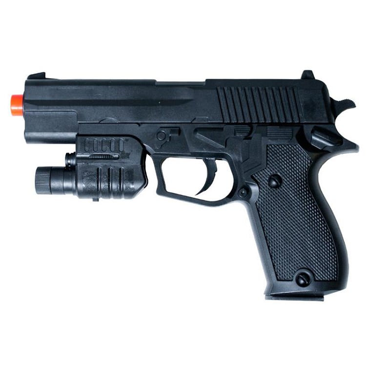 P2220 Spring Airsoft Pistol with Flashlight, Laser FPS-175 - TOPHATTER'S ARMORY DEALS