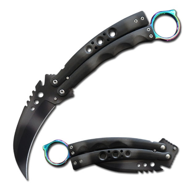 CSGO Karambit Balisong Butterfly Knife - TOPHATTER'S ARMORY DEALS